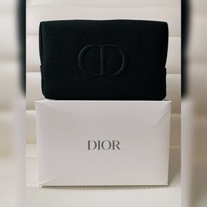 DIOR COSMETIC/MAKEUP BAG POUCH CLUTCH BLACK